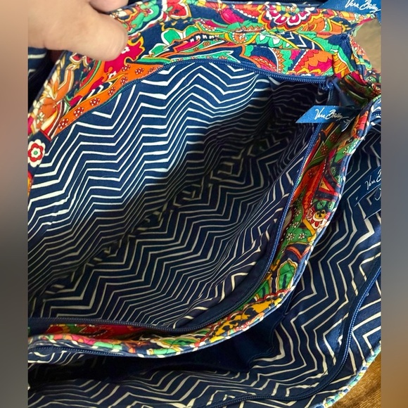 Vera Bradley Venetian Paisley Shoulder Bag – Large Quilted Tote - Picture 6 of 15